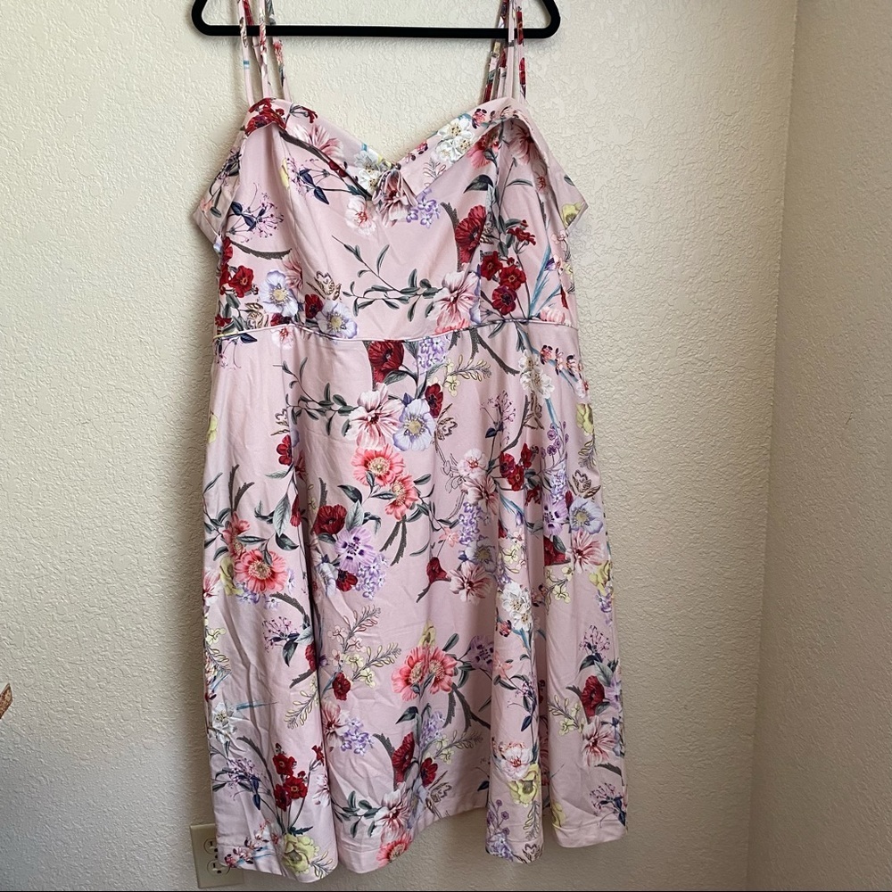 City Chic Blush Floral Daytime Diva Dress size 20